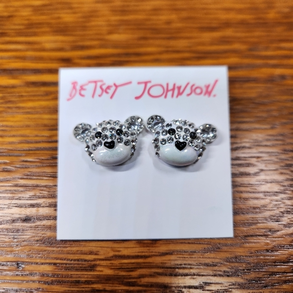 Betsey Johnson Polar Bear Stud Earrings